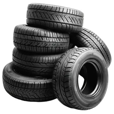 ai-generated-stack-of-black-car-tires-arranged-artistically-against-a-transparent-background-created-with-generative-ai-technology-png