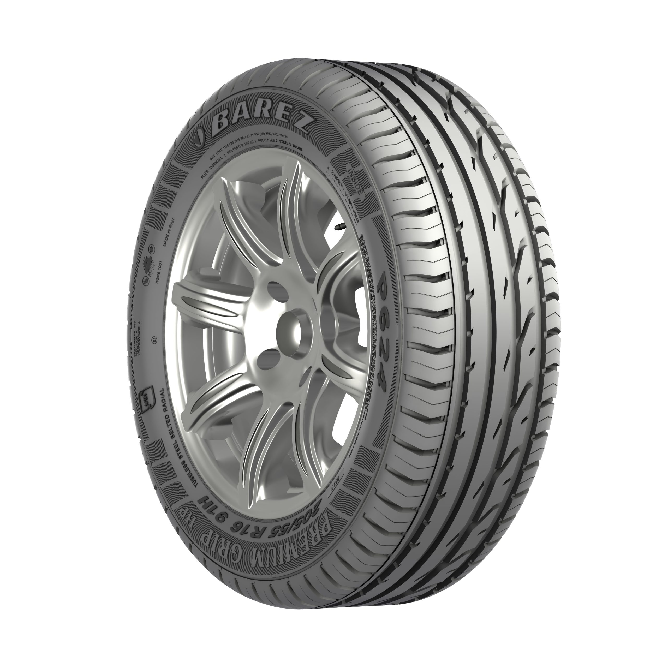 BAREZ_P624_01 (2) لاستیک بارز گل P624 سایز 205/50R16 - Image 1